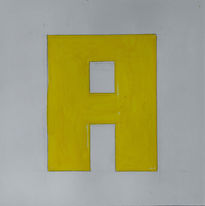 Franz Erhard Walther, Fulda: Buchstabenform A, 1958